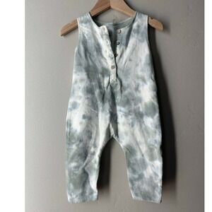 Rylee + Cru Tie Dye Romper 3 -6M  Scandi Baby Euro Summer Colorful Skate Y2K